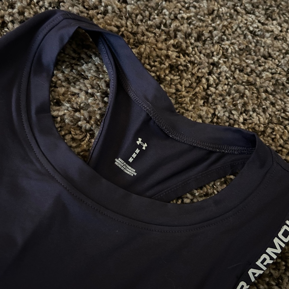 Under Armour Purple Crossback Workout Tank Top Women’s Medium - Picture 5 of 5